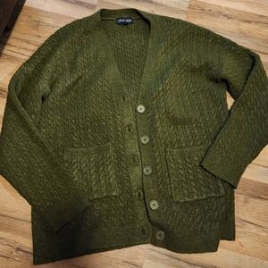 Thick mid length cardigan
